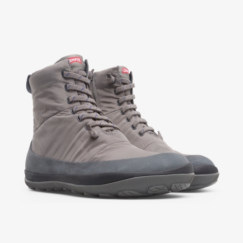 Camper Peu Pista Mens Ankle Boots US-69548 Grey Clearance USA